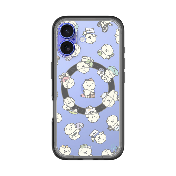 Slim Protection Premium Case with MagSafe［ Mossari Mosao - Lots of Mosao - Clear ］