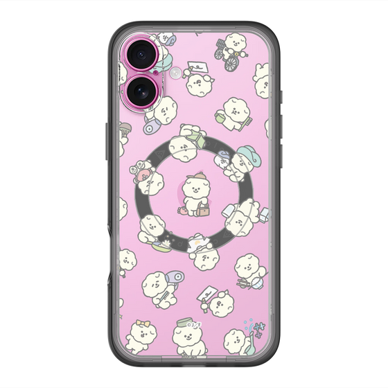 Slim Protection Premium Case with MagSafe［ Mossari Mosao - Lots of Mosao - Clear ］