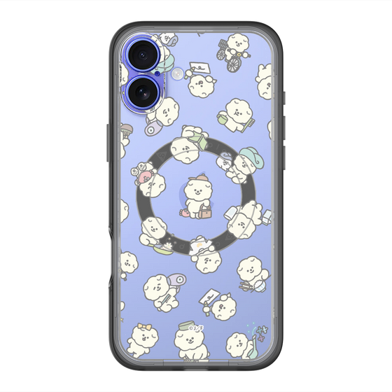 Slim Protection Premium Case with MagSafe［ Mossari Mosao - Lots of Mosao - Clear ］