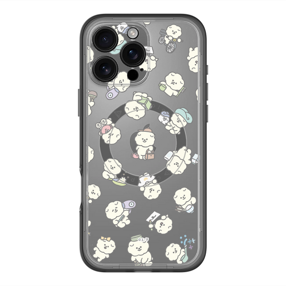 Slim Protection Premium Case with MagSafe［ Mossari Mosao - Lots of Mosao - Clear ］