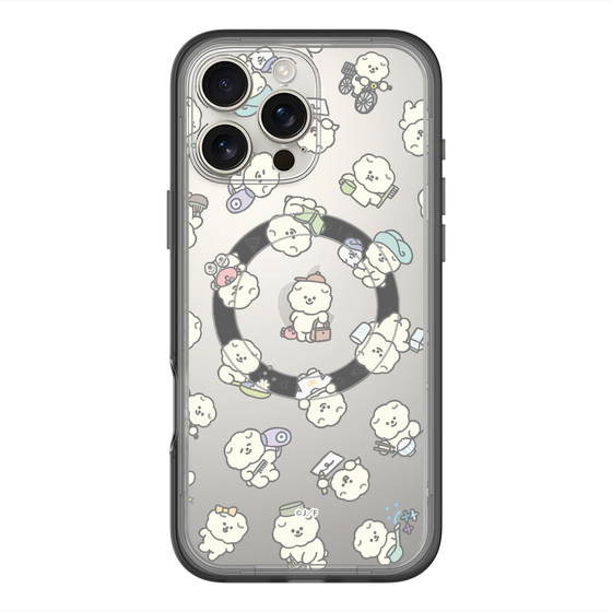 Slim Protection Premium Case with MagSafe［ Mossari Mosao - Lots of Mosao - Clear ］
