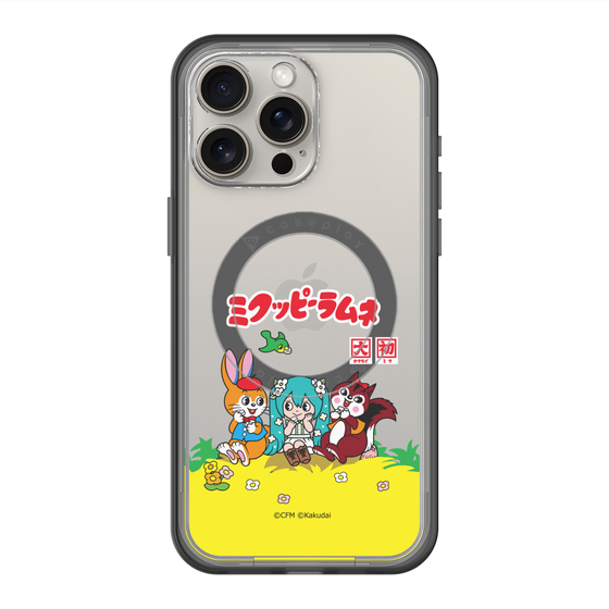 Slim Protection Premium Case with MagSafe［ Hatsune Miku × Kuppy Ramune – Package – Clear ］