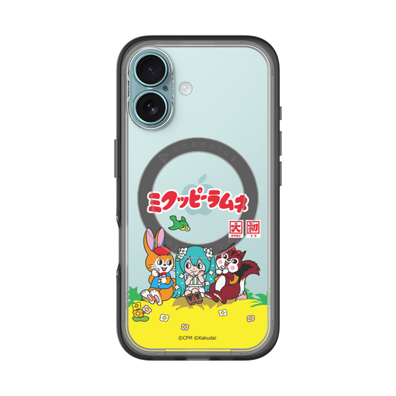 Slim Protection Premium Case with MagSafe［ Hatsune Miku × Kuppy Ramune – Package – Clear ］