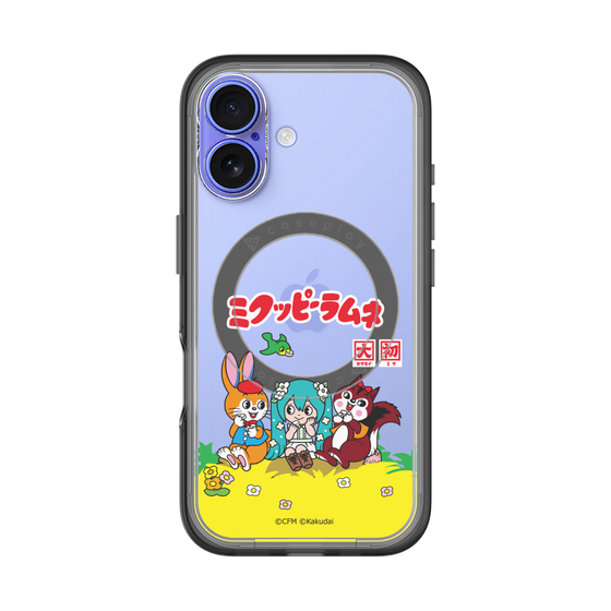 Slim Protection Premium Case with MagSafe［ Hatsune Miku × Kuppy Ramune – Package – Clear ］