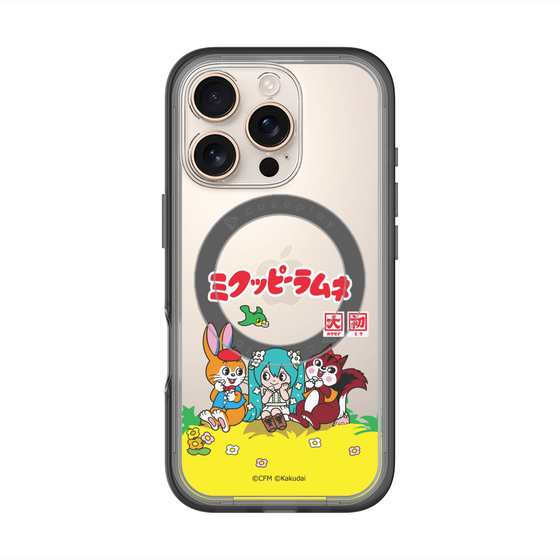 Slim Protection Premium Case with MagSafe［ Hatsune Miku × Kuppy Ramune – Package – Clear ］