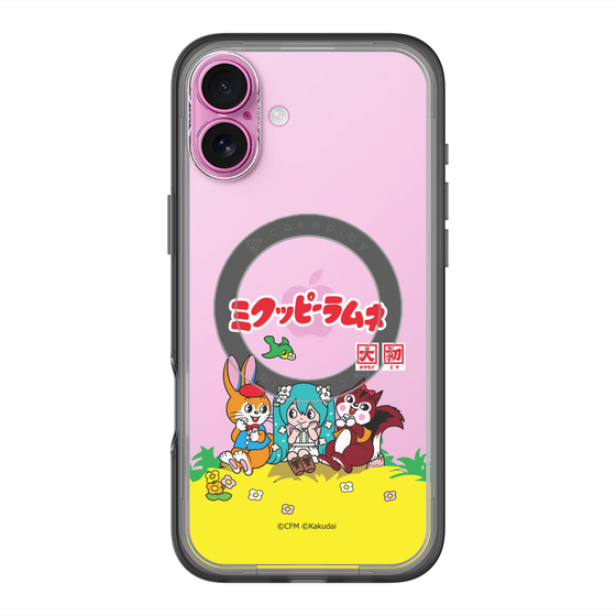 Slim Protection Premium Case with MagSafe［ Hatsune Miku × Kuppy Ramune – Package – Clear ］