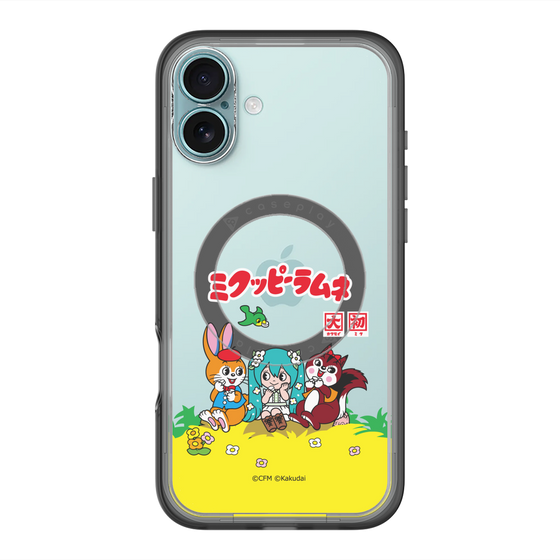 Slim Protection Premium Case with MagSafe［ Hatsune Miku × Kuppy Ramune – Package – Clear ］