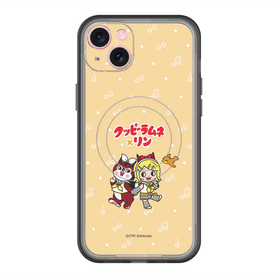 Slim Protection Premium Case with MagSafe［ Hatsune Miku × Kuppy Ramune – Kagamine Rin × Ram – Chibi Illustration ］