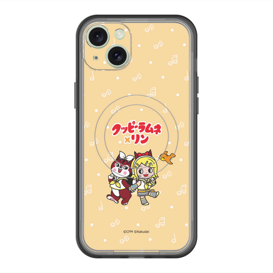 Slim Protection Premium Case with MagSafe［ Hatsune Miku × Kuppy Ramune – Kagamine Rin × Ram – Chibi Illustration ］