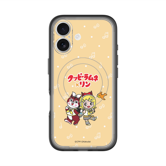 Slim Protection Premium Case with MagSafe［ Hatsune Miku × Kuppy Ramune – Kagamine Rin × Ram – Chibi Illustration ］