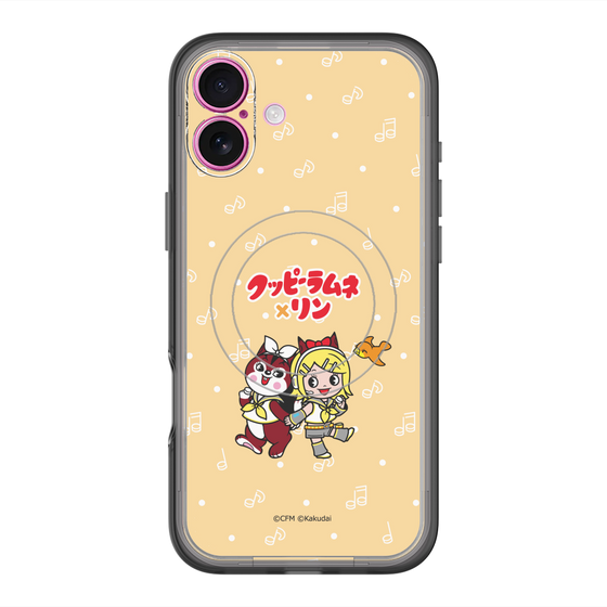 Slim Protection Premium Case with MagSafe［ Hatsune Miku × Kuppy Ramune – Kagamine Rin × Ram – Chibi Illustration ］
