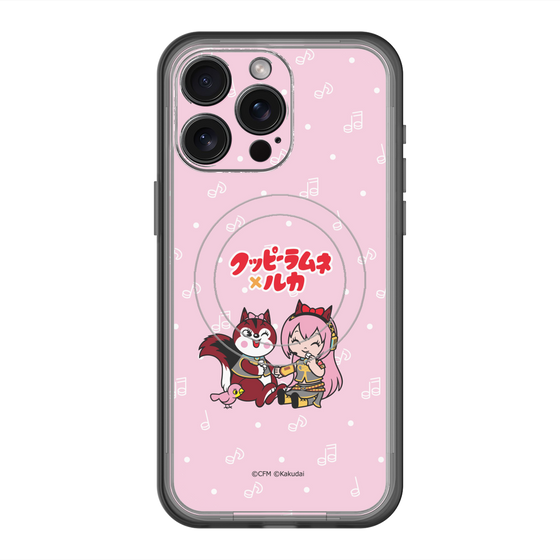 Slim Protection Premium Case with MagSafe［ Hatsune Miku × Kuppy Ramune – Megurine Luka × Ram – Chibi Illustration ］