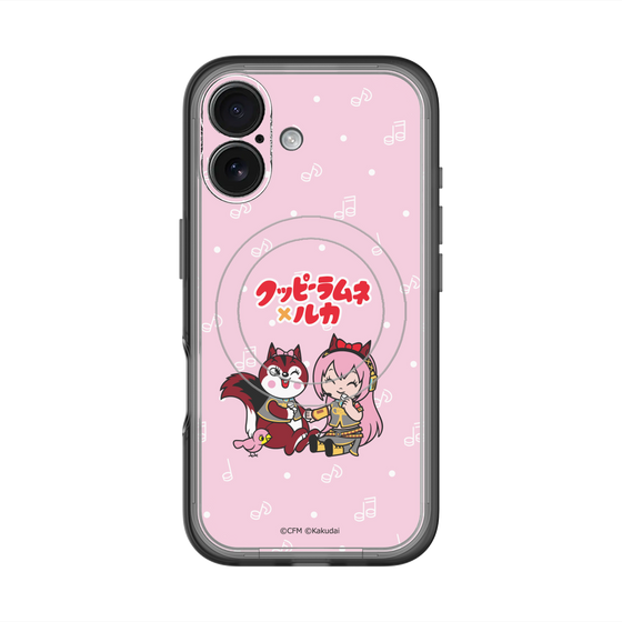 Slim Protection Premium Case with MagSafe［ Hatsune Miku × Kuppy Ramune – Megurine Luka × Ram – Chibi Illustration ］