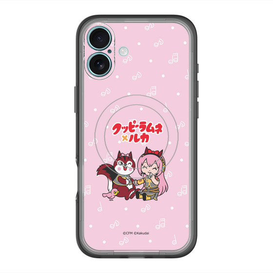 Slim Protection Premium Case with MagSafe［ Hatsune Miku × Kuppy Ramune – Megurine Luka × Ram – Chibi Illustration ］