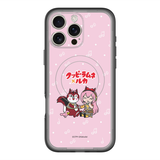 Slim Protection Premium Case with MagSafe［ Hatsune Miku × Kuppy Ramune – Megurine Luka × Ram – Chibi Illustration ］
