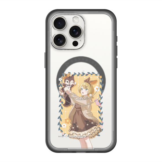 Slim Protection Premium Case with MagSafe［ Hatsune Miku × Kuppy Ramune – Kagamine Rin × Ram – Full-body Illustration 1 ］