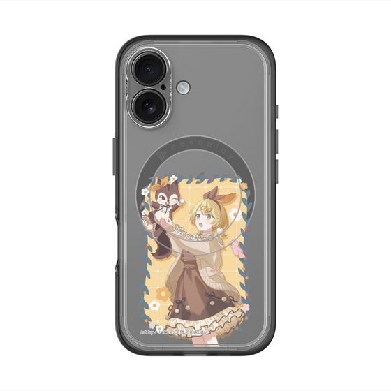 Slim Protection Premium Case with MagSafe［ Hatsune Miku × Kuppy Ramune – Kagamine Rin × Ram – Full-body Illustration 1 ］