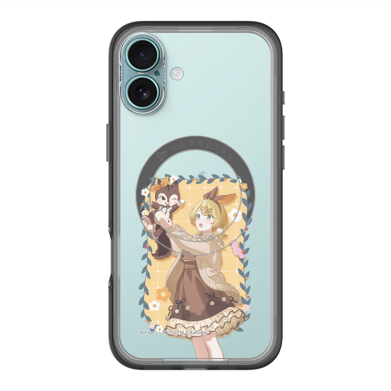 Slim Protection Premium Case with MagSafe［ Hatsune Miku × Kuppy Ramune – Kagamine Rin × Ram – Full-body Illustration 1 ］
