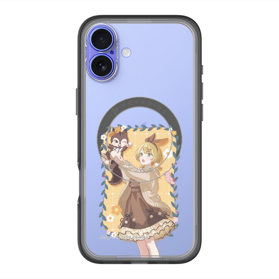 Slim Protection Premium Case with MagSafe［ Hatsune Miku × Kuppy Ramune – Kagamine Rin × Ram – Full-body Illustration 1 ］