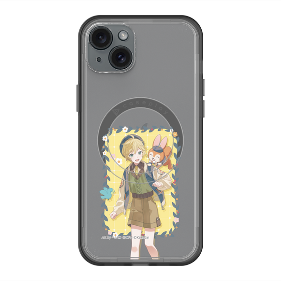 Slim Protection Premium Case with MagSafe［ Hatsune Miku × Kuppy Ramune – Kagamine Len × Kuppy – Full-body Illustration 1 ］
