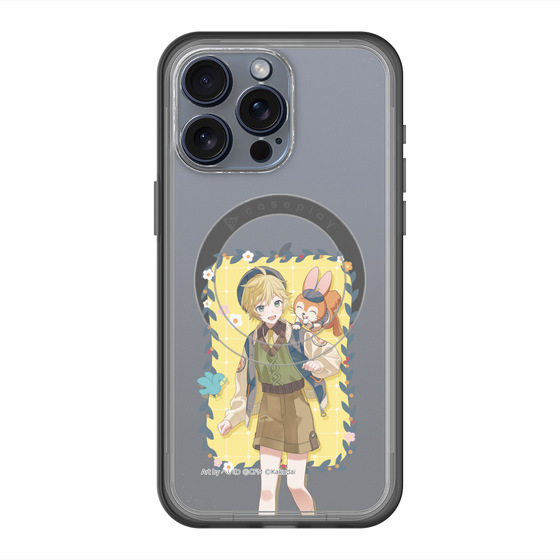 Slim Protection Premium Case with MagSafe［ Hatsune Miku × Kuppy Ramune – Kagamine Len × Kuppy – Full-body Illustration 1 ］