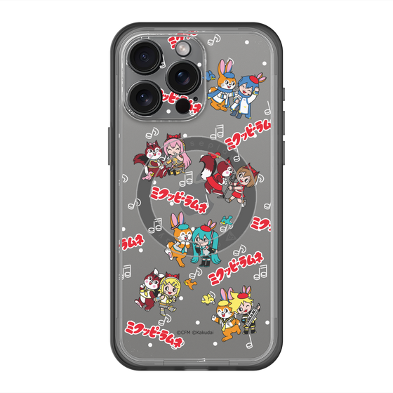 Slim Protection Premium Case with MagSafe［ Hatsune Miku × Kuppy Ramune – Overall Pattern ］