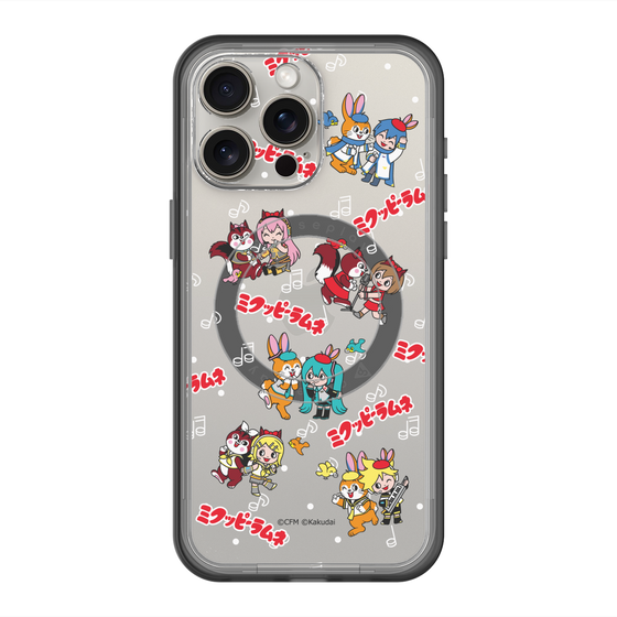 Slim Protection Premium Case with MagSafe［ Hatsune Miku × Kuppy Ramune – Overall Pattern ］