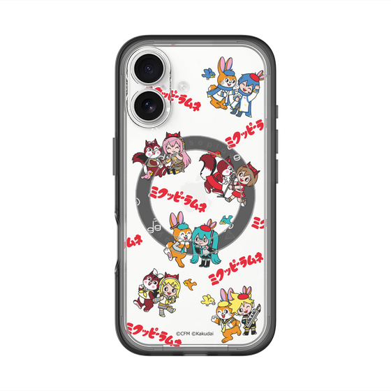 Slim Protection Premium Case with MagSafe［ Hatsune Miku × Kuppy Ramune – Overall Pattern ］