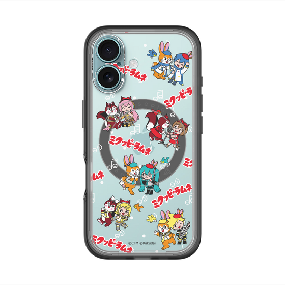 Slim Protection Premium Case with MagSafe［ Hatsune Miku × Kuppy Ramune – Overall Pattern ］