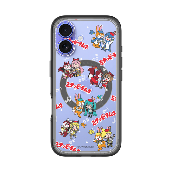 Slim Protection Premium Case with MagSafe［ Hatsune Miku × Kuppy Ramune – Overall Pattern ］