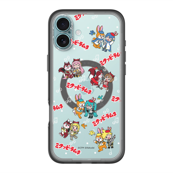 Slim Protection Premium Case with MagSafe［ Hatsune Miku × Kuppy Ramune – Overall Pattern ］