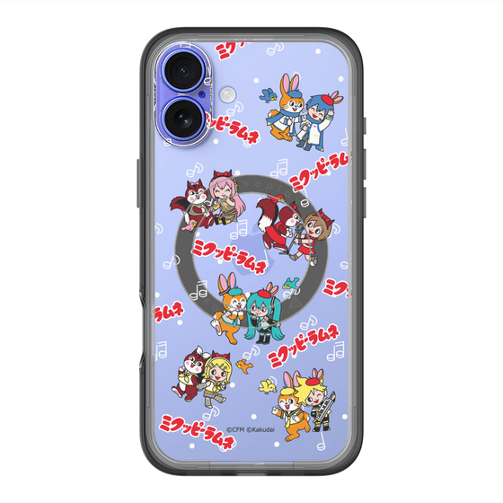 Slim Protection Premium Case with MagSafe［ Hatsune Miku × Kuppy Ramune – Overall Pattern ］