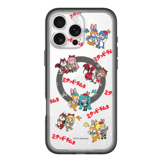 Slim Protection Premium Case with MagSafe［ Hatsune Miku × Kuppy Ramune – Overall Pattern ］
