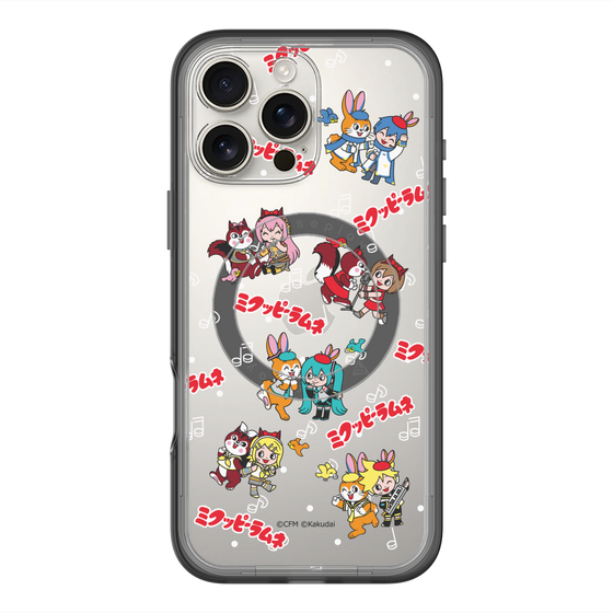 Slim Protection Premium Case with MagSafe［ Hatsune Miku × Kuppy Ramune – Overall Pattern ］