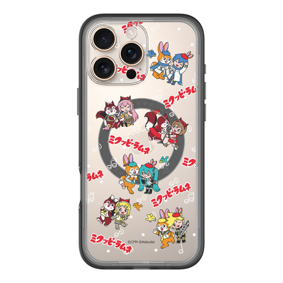 Slim Protection Premium Case with MagSafe［ Hatsune Miku × Kuppy Ramune – Overall Pattern ］