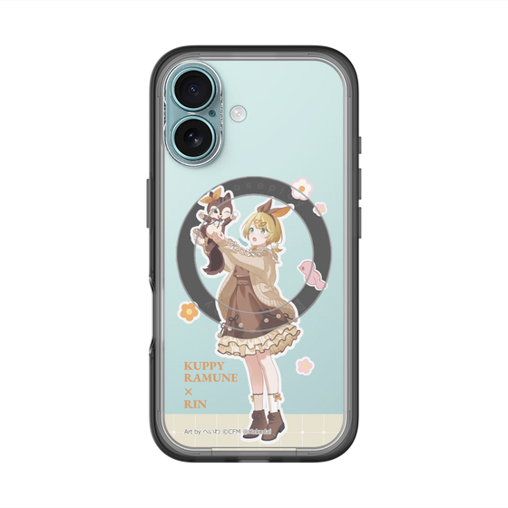Slim Protection Premium Case with MagSafe［ Hatsune Miku × Kuppy Ramune – Kagamine Rin × Ram – Full-body Illustration 2 ］