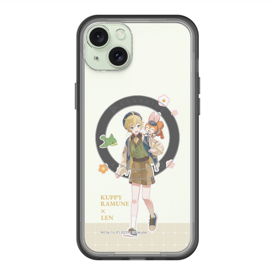 Slim Protection Premium Case with MagSafe［ Hatsune Miku × Kuppy Ramune – Kagamine Len × Kuppy – Full-body Illustration 2 ］