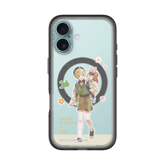 Slim Protection Premium Case with MagSafe［ Hatsune Miku × Kuppy Ramune – Kagamine Len × Kuppy – Full-body Illustration 2 ］