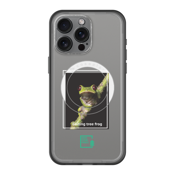 Slim Protection Premium Case with MagSafe［ Green Future Project - Gliding tree frog ］