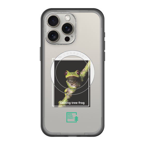 Slim Protection Premium Case with MagSafe［ Green Future Project - Gliding tree frog ］