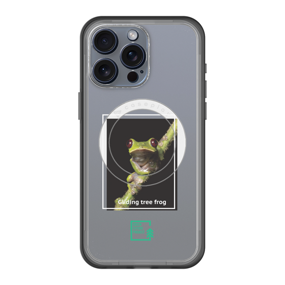 Slim Protection Premium Case with MagSafe［ Green Future Project - Gliding tree frog ］