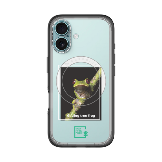 Slim Protection Premium Case with MagSafe［ Green Future Project - Gliding tree frog ］