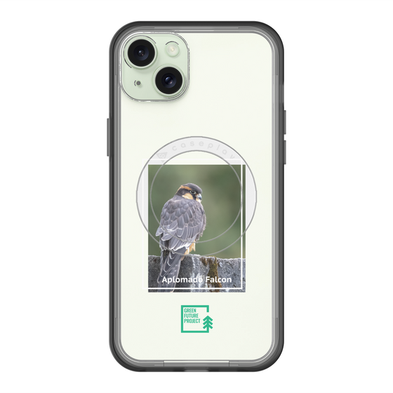 Slim Protection Premium Case with MagSafe［ Green Future Project - Aplomado Falcon ］