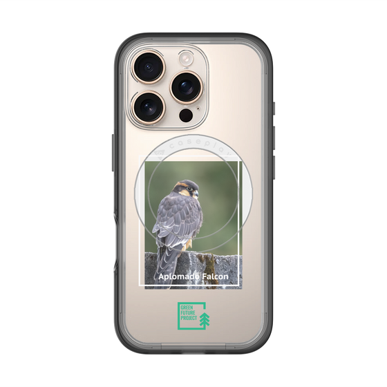 Slim Protection Premium Case with MagSafe［ Green Future Project - Aplomado Falcon ］
