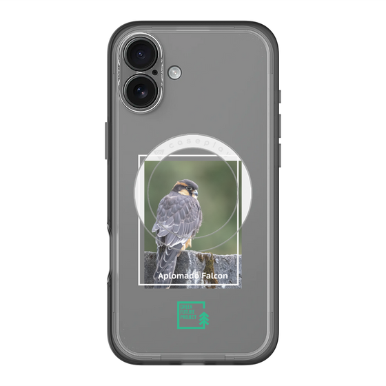 Slim Protection Premium Case with MagSafe［ Green Future Project - Aplomado Falcon ］