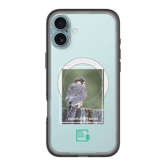 Slim Protection Premium Case with MagSafe［ Green Future Project - Aplomado Falcon ］