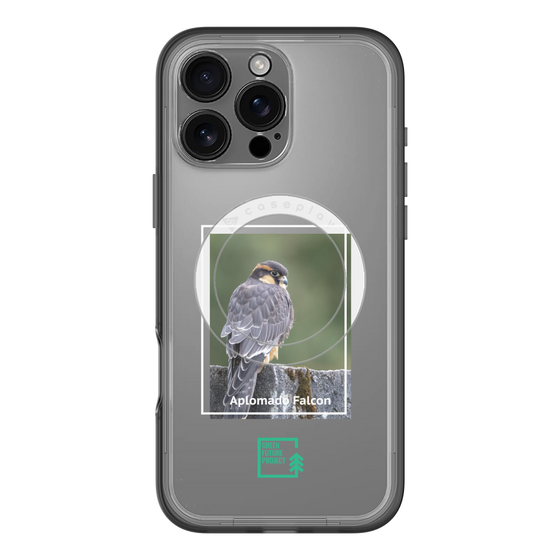 Slim Protection Premium Case with MagSafe［ Green Future Project - Aplomado Falcon ］