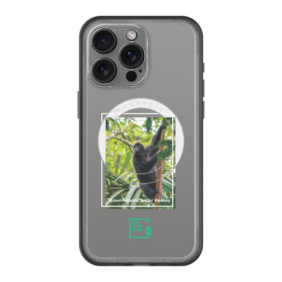 Slim Protection Premium Case with MagSafe［ Green Future Project - Brown-headed Spider Monkey ］