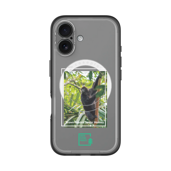 Slim Protection Premium Case with MagSafe［ Green Future Project - Brown-headed Spider Monkey ］