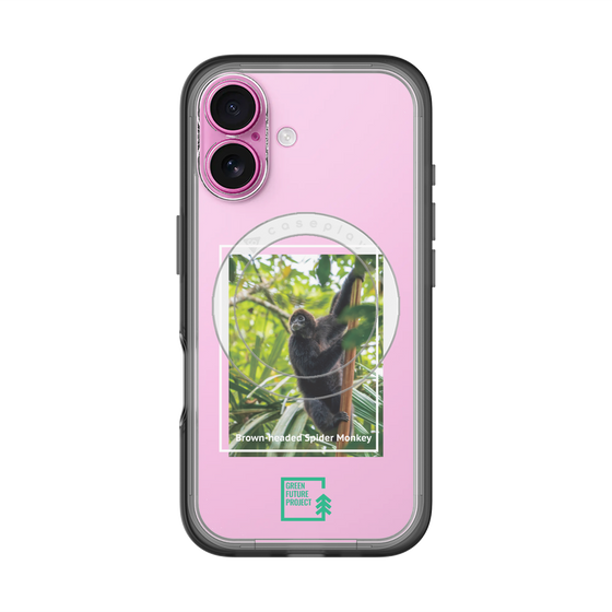 Slim Protection Premium Case with MagSafe［ Green Future Project - Brown-headed Spider Monkey ］